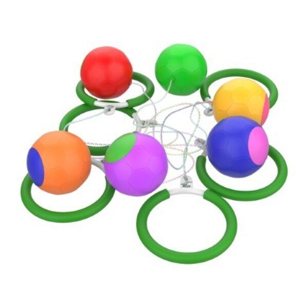6-piece Skip Ball Set Indoor and Outdoor Jump Game with Adjustable String for Boys and Girls, Toy Time, Mfr#: 934060WKD